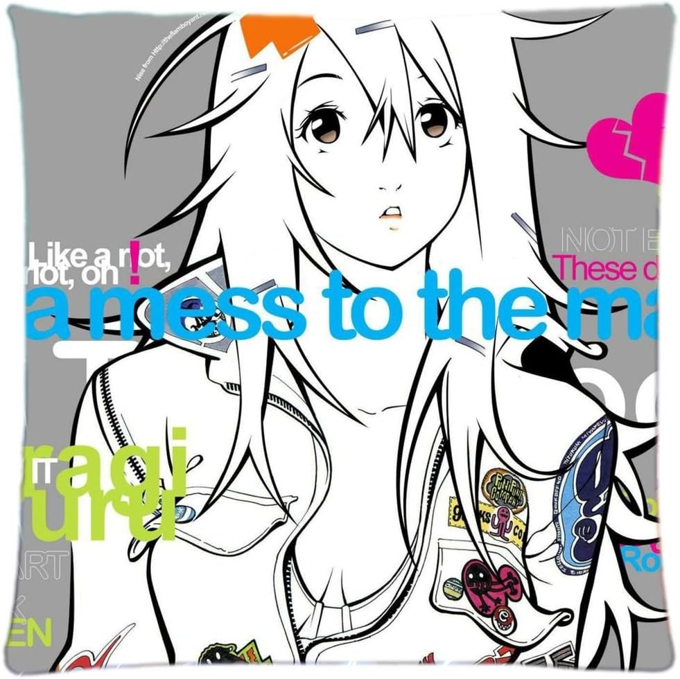 Kururu Sumeragi Air Gear Design Zippered Pillow Case 18x18 Inch Fabric Cotton and Polyester By Hovercoup