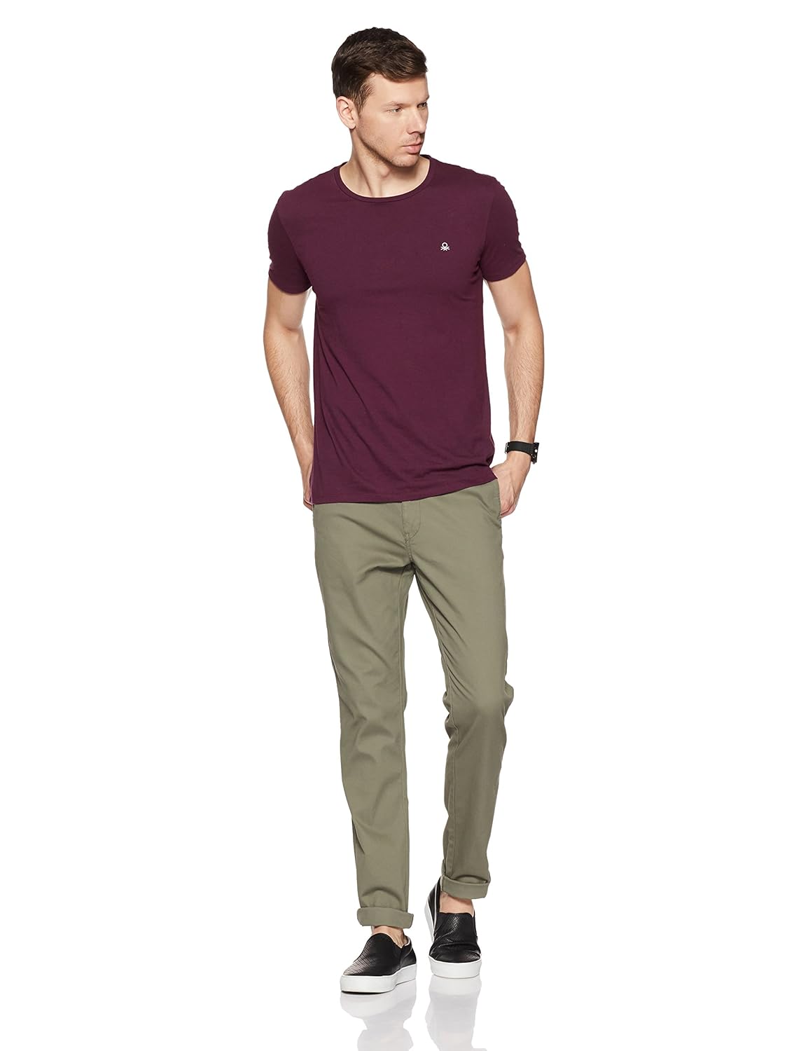 us polo association men's straight fit casual trousers