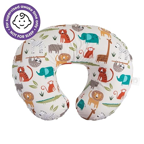 Boppy Original Nursing Pillow, Gray Taupe Leaves, Ergonomic Nursing Essentials For Bottle And Breastfeeding, F