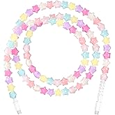 Coolden USB C Cable 3.3FT Type C Charger Fast Charging Cute Stars Beaded Charging Cord for Women Girls 60W USB C to USB C Cable for iPhone 17 16 15 Pro Max,Galaxy S25 S24 Ultra - Colorful