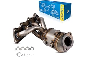 PHILTOP Front Catalytic Converter Kit Compatible with Hyundai Kia, 2012-2019 Accent/Soul/Rio 1.6L, 2012-2017 Veloster 1.6L, Naturally Aspirated Catalytic Converter 16680(EPA Compliant)