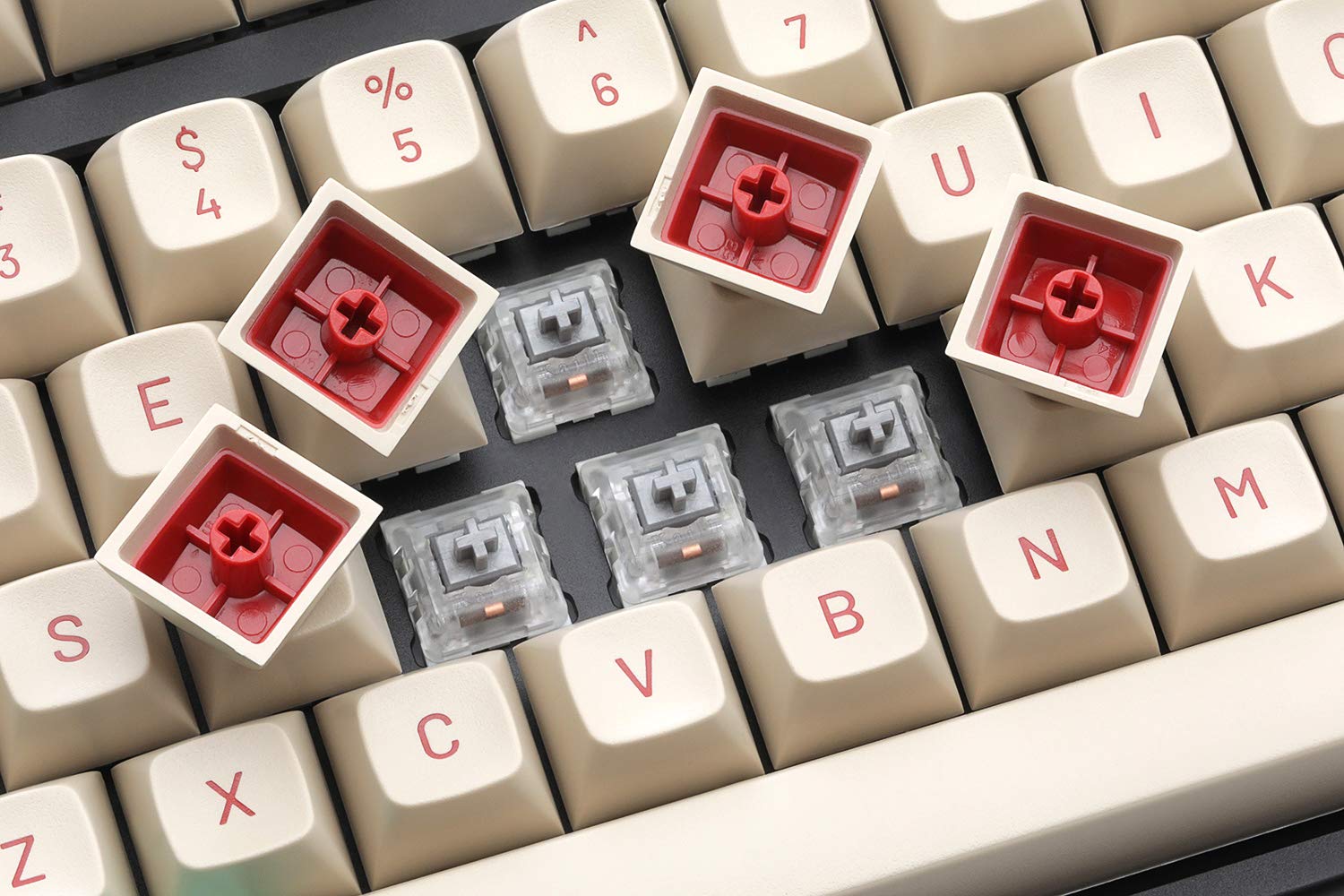 DROP MT3 Jukebox Keycap Set, ABS Hi-Profile Keycaps, Doubleshot Legends, MX Style Covers Ortholinear Keyboards (Ortho Kit)