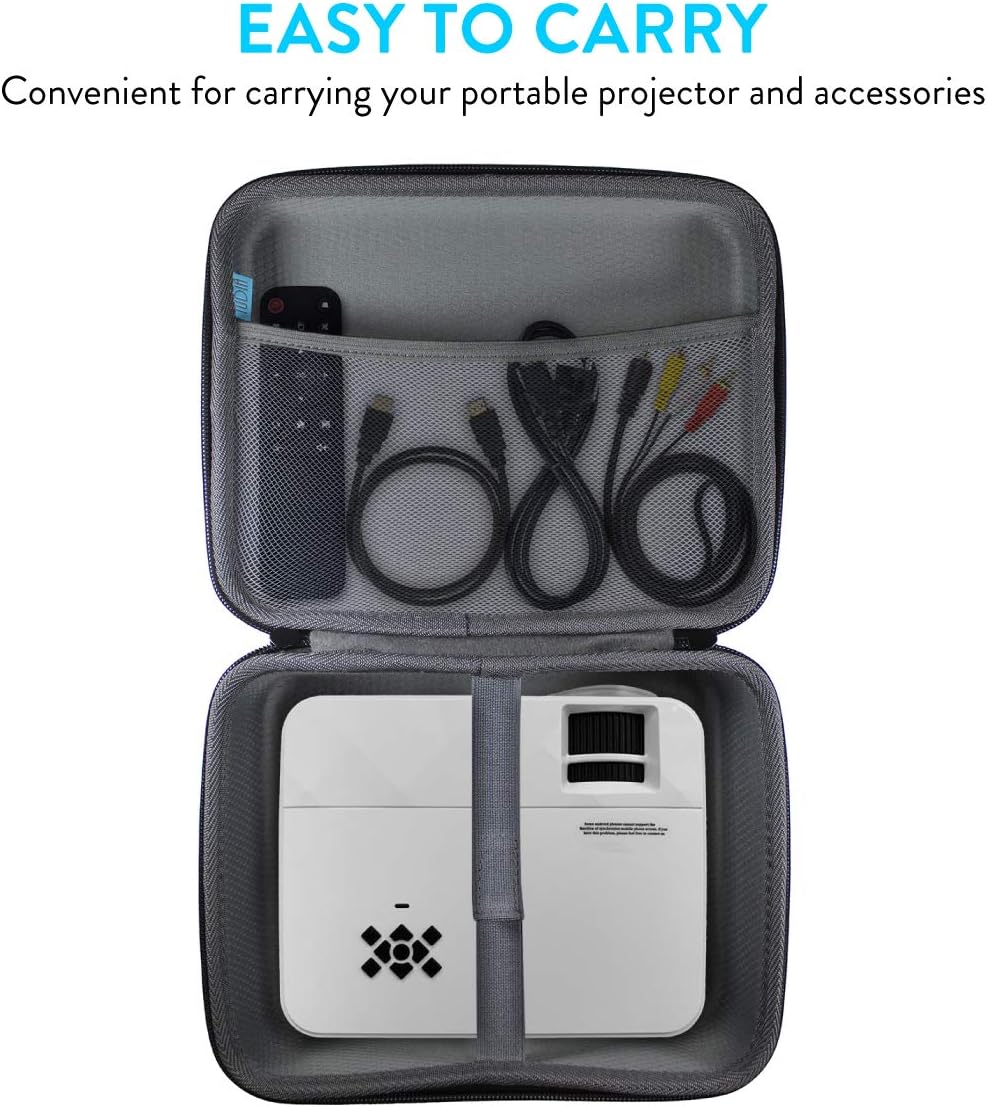 TUDIA EVA Empty Portable Hard Storage Carrying Travel Case for Mini Projector and Accessories [CASE ONLY, Device NOT Included] : Camera & Photo