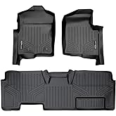 SMARTLINER Custom Fit Floor Mats 2 Row Liner Set for 2011-2014 Ford F-150