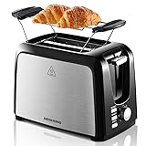 REDMOND 2 Slice Toaster Black Toasters with Pop Up