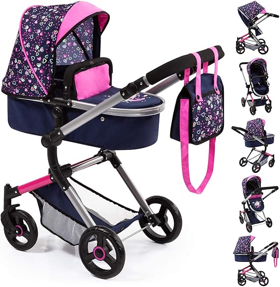 Bayer Design 18417AA Stroller, Doll Combi Pram Neo Vario with Changing