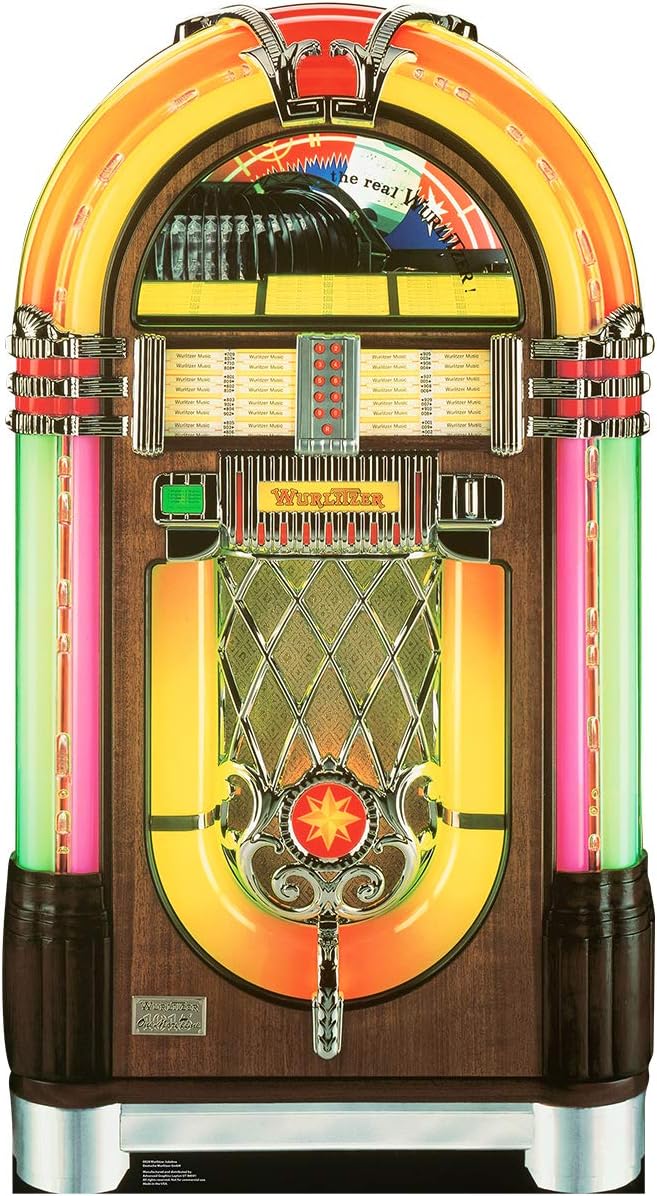 Cardboard People Wurlitzer Jukebox Life Size Cardboard Cutout Standup