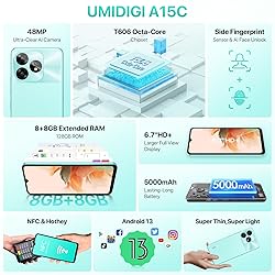 UMIDIGI A15C (16+128GB) Android 13 NFC Unlocked