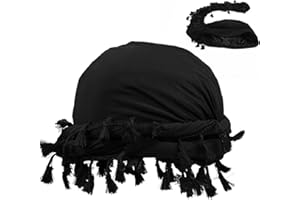 pddstance Tassel Turban for Men,Vintage Twist Head Wraps for Men Satin Lined Head Wraps for Adults Hiking Sports Outdoor