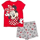 Disney T-Shirt and French Terry Shorts Outfit Set Infant to Big Kid Sizes (12 Months - 14-16)