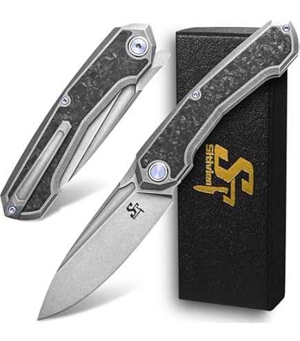 Amazon.com: Sitivien ST996 Folding Knife,Handmade M390 Pearlescent