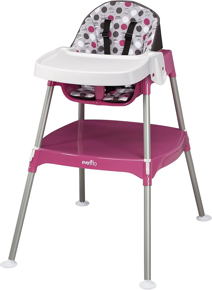 Evenflo Convertible High Chair Dottie Rose Amazon Co Uk Baby