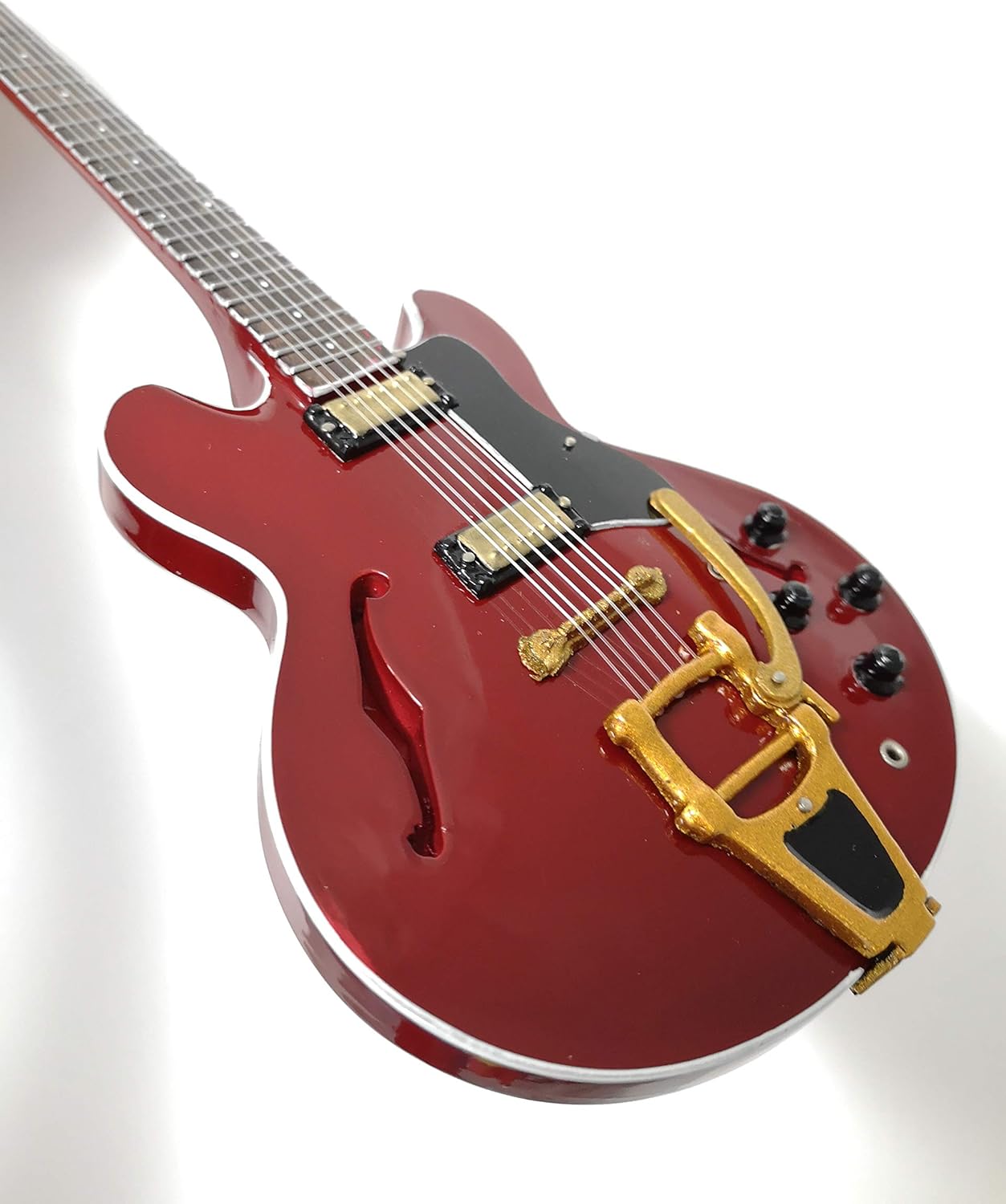 Brad Delson, Miniature Guitar Replica, Music Gifts, Handmade Ornamental 1/4 Scale, Includes a Display Box - Image 3