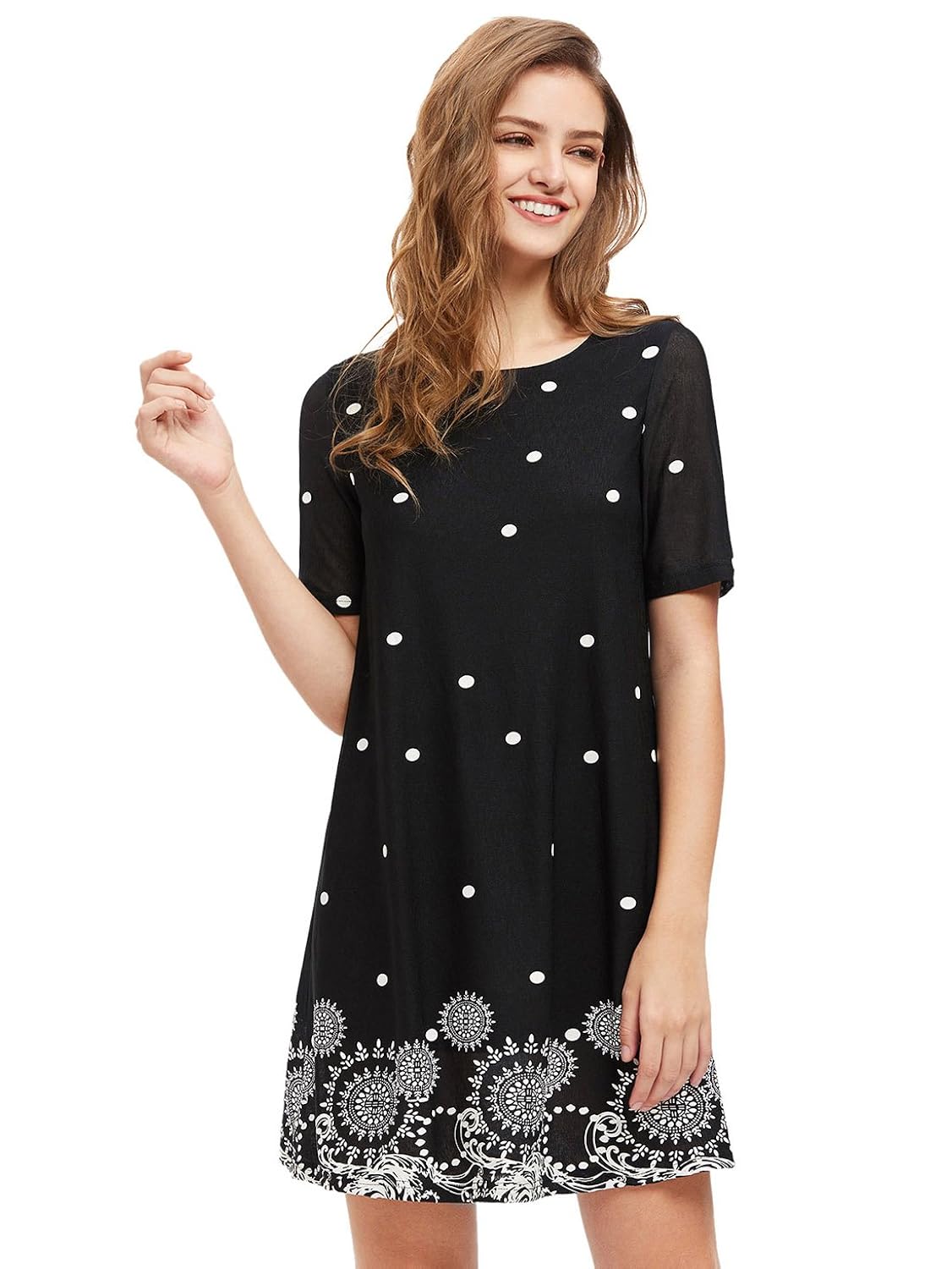 ROMWE Women's Floral Print