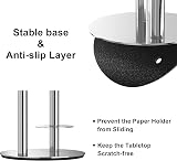 niffgaff Brushed Nickel Free-Standing Toilet Paper Holder Stand view 5