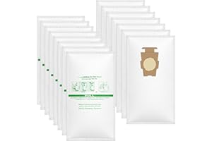 CABICLEAN 15 Pack Fit for 204814 Micron Magic Hepa Filter Plus Bags Compatible with Kirby Vacuums 205811, for Vacuums Models G4 G5 Gsix, Ultimate G Series Diamond Edition Sentria Sentria II Avalir Avalir II