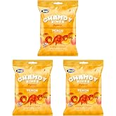Chamoy Peach Rings Gummy Candy, 5 Ounces (Pack of 3)