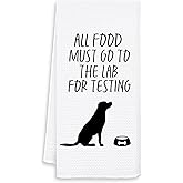 OSLYSOF Funny Black Lab Gifts Kitchen Towels, Labrador Retriever Lover Gifts Dish Tea Towels for Kitchen Decor, Black Labrador Retriever Gifts Hand Towels, Dog Mom Gifts, 16x24 Inch