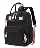 LORADI 18 Pockets Large Diaper Bag Backpack with 4 Insulated Pockets and Stroller Clips, Baby Shower Essentials (Black, Large)
