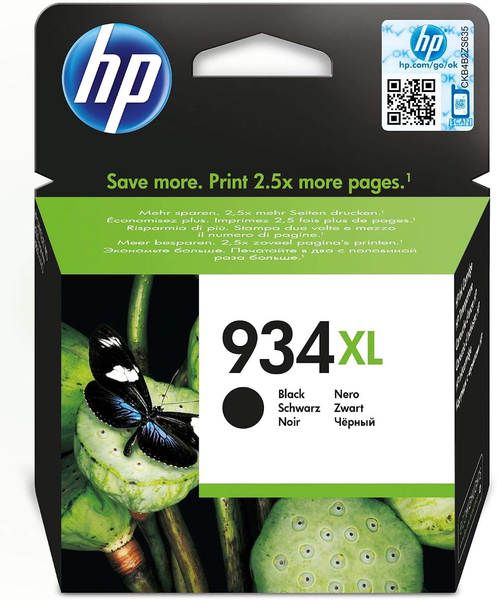 HP 934XL Black Ink Cartridge C2P23AE High Yield Original