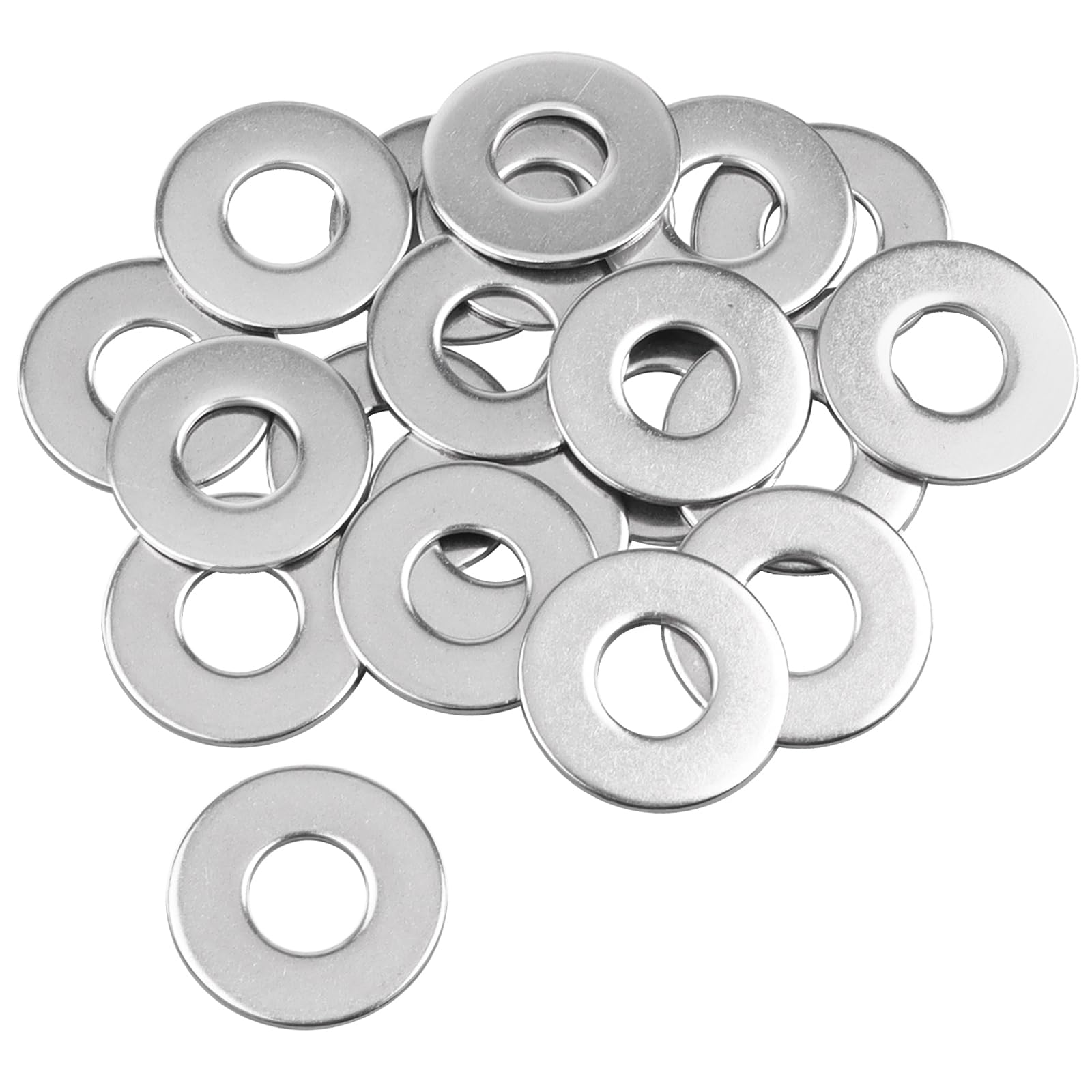 Caianwin M10 Washers 20Pcs, M10 x 25mm Penny Washers Stainless Steel Flat Washer for m10 Bolts Screws & Nuts