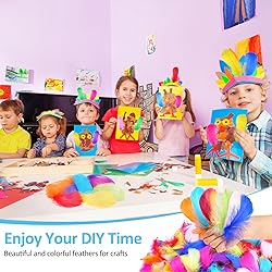 600 Pcs Feathers for Crafting, 3-5 inch Craft