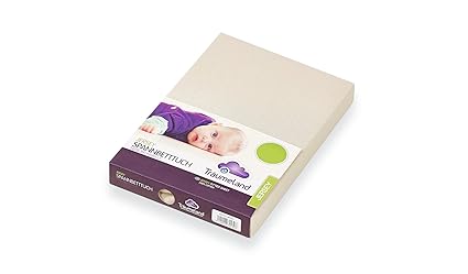 Träumeland Spannbetttuch Jersey, beige, 40 x 90 cm