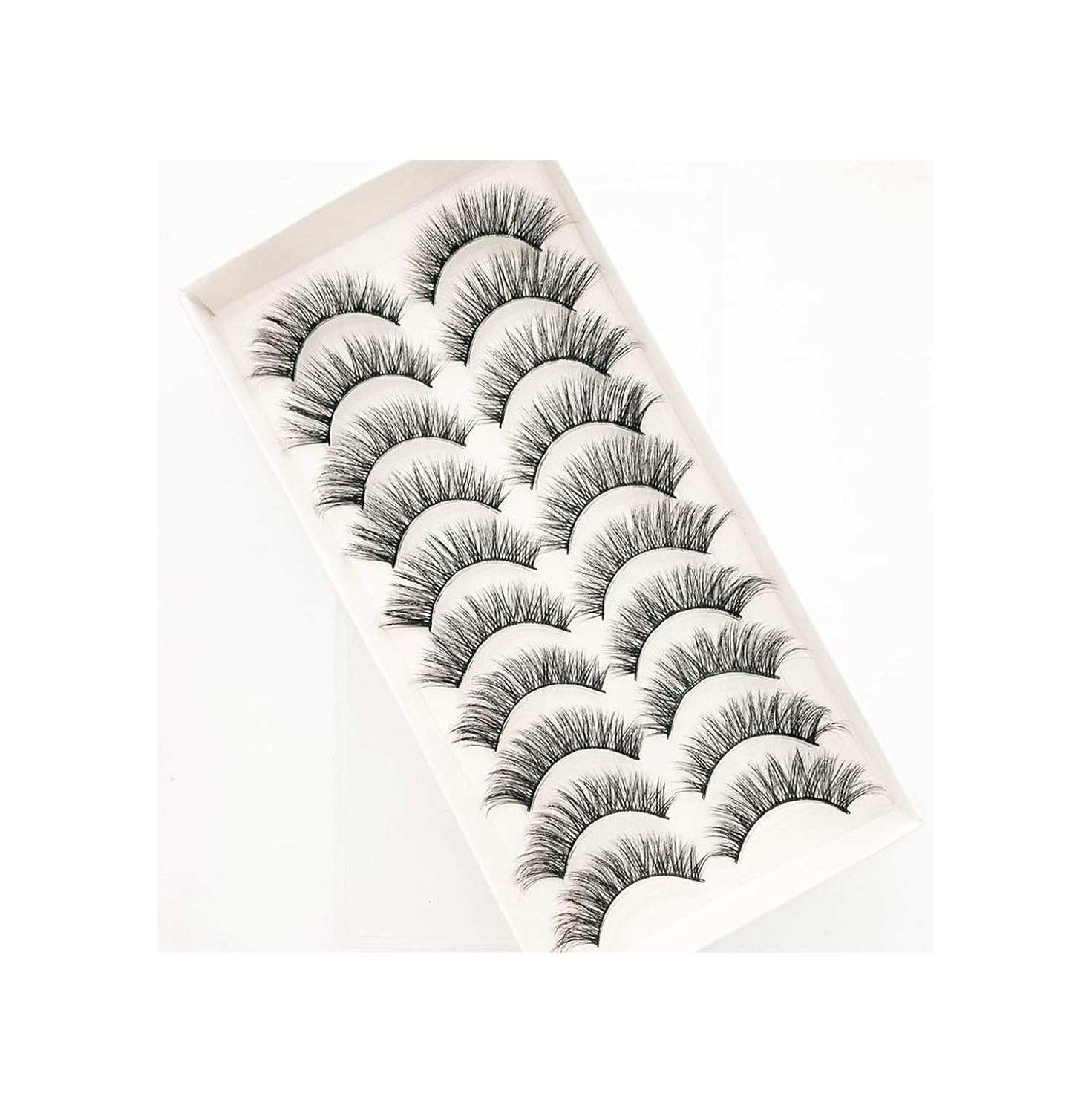 38 Styles 5/10 Pairs 100% Real Eyelashes 3D Natural False Eyelashes 3D Lashes Soft Eyelash Extension Makeup Kit,3D75