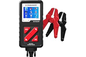 KONNWEI KW710 Car Battery Tester 6V 12V 24V, Battery Load Tester Automotive 100-2000CCA Digital Auto Battery Analyzer Alternator Starter Tester for Car Truck Motorcycle Marine ATV SUV