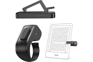 DATAFY [Case-Friendly] Remote Control Page Turner Ring for Kindle Paperwhite Oasis Scribe Kobo eReaders, Camera Camcorder Rem