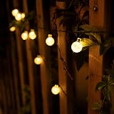 Lezonic 100LED Solar String Lights 12M 8 Modes IP65 Warm White view 4