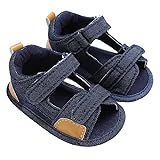 LINKEY Baby Boys Summer Breathable Denim Open-Toe