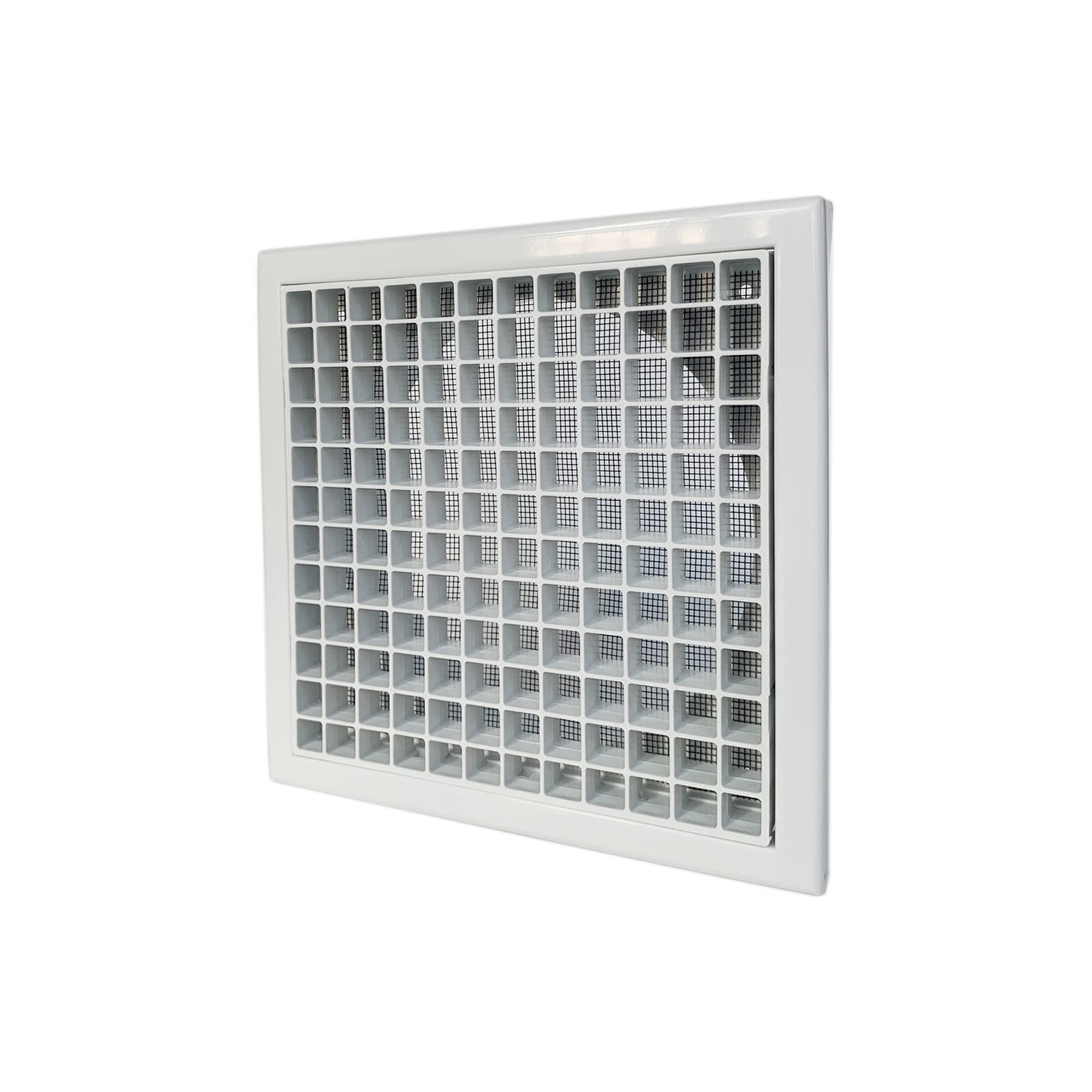 GEFONG Plastic Vent Grille 6 inch 150mm with Anti-Insect Mesh for Outlet Air Ventilation Internal Use Wall and Ceiling Mounting Plastic White 1 Pcs