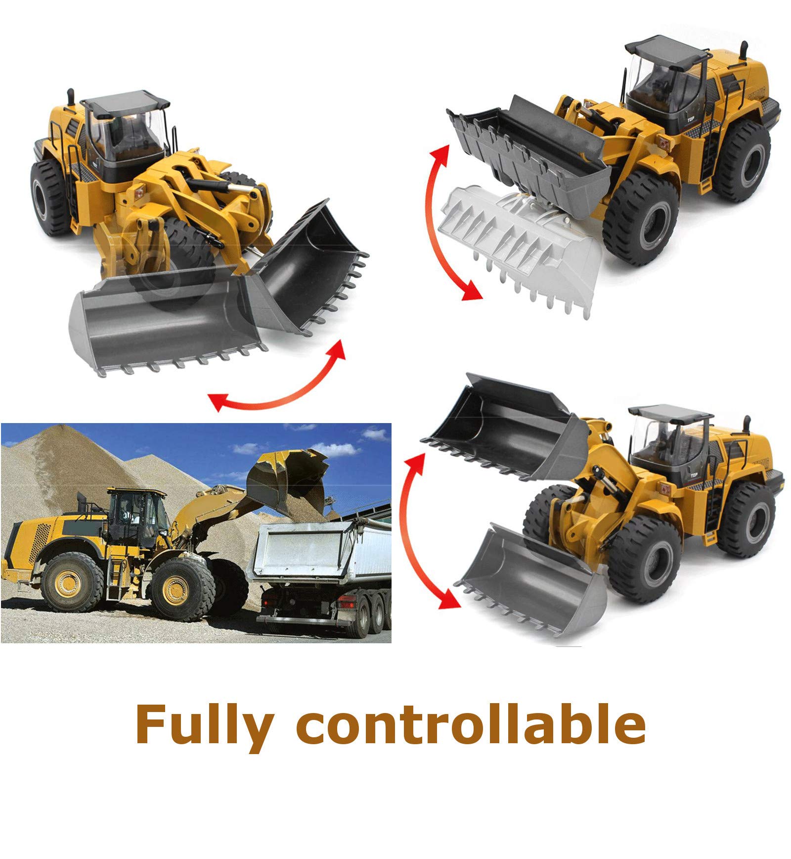 rc bulldozer full metal