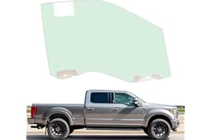 JMTAAT Front Right Door Window Glass Compatible with 2015-2024 Ford F150 F250 F350 F450 F550 Light Green Tempered Glass - Passenger Side