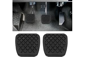 Lyxheth 2PCS Rubber Brake Clutch Pedal Pad Cover, Car Pedal Covers, Non-Slip Break Pedal Covers Replacement 46545-SA5-000 46545SA5000, Car Rubber Clutch Cover Pads Compatible with Accord Civic CRX CRV