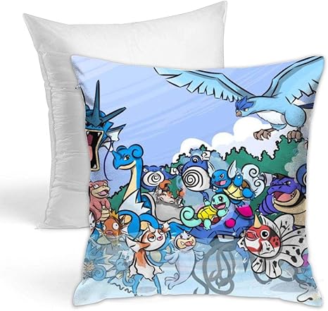 Amazon Co Jp ポケモン 2 抗菌防臭 洗いやすい スパンコール枕 枕芯を含む 全幅のプリント ポリエステル材質抱き枕 変形しにくく ボールが起きない 輸出品質 多場面に適しています 抱き枕サイズ45 X 45cm Home Kitchen