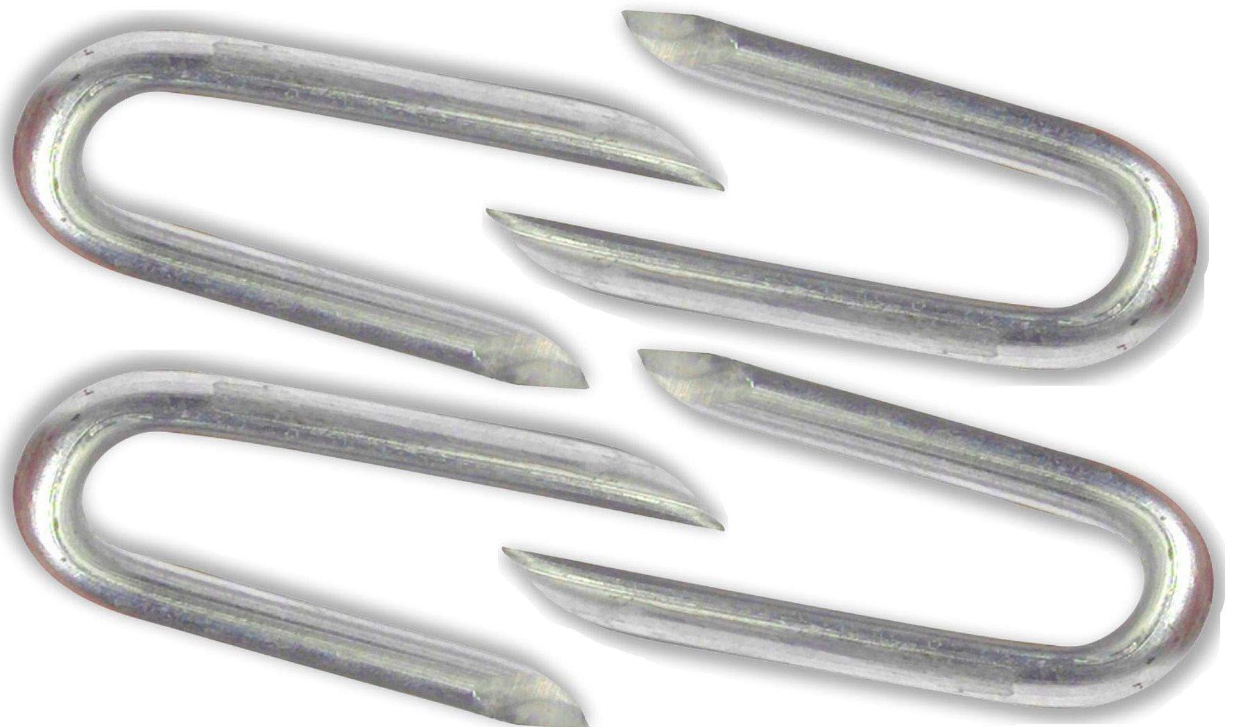 Nartel® Galvanised Netting Staple U Nail, 100 g, (Approx 110pcs) 20mm