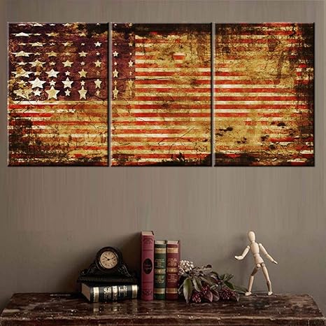 Amazon Com American Flag Wall Decor Patriotic Pictures Grunge Stars Stripe Paintings 3 Piece Canvas Wall Art For Living Room Contemporary Artwork Home Decor Framed Ready To Hang Posters And Prints 60 Wx28 H Home Amazon Com American Flag Wall Decor Patriotic Pictures Grunge Stars Stripe Paintings 3 Piece Canvas Wall Art For Living Room Contemporary Artwork Home Decor Framed Ready To Hang Posters And Prints 60 Wx28 H Home