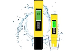 Water Quality Tester 3 in 1 Digital EC Meter, TDSMeter & Temperature Meter 0-9990 PPM Accurate Turbidity Meters with 2 Color 