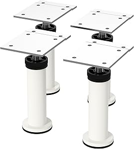 IKEA - Capita Leg, 4 3/8-4 3/4 (X4) (4 3/8-4 3/4" (X4), White)