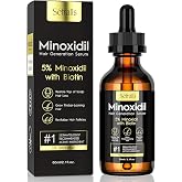 5% Minoxidil Hair Growth Serum Oil For Men and Women, Biotin Hair Serum, Safest Hair Regrowth Treatment, Prevent Scalp Hair Loss 60ml / 2.11 fl.oz