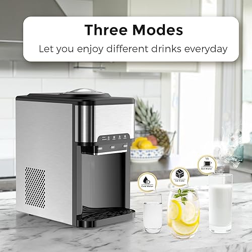 Ice Maker Machine Countertop, in Portable Ice Maker with Hot