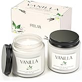 Vanilla Scented Candle, Waxcanpy Candles Scented for Relaxation, 2 Scented Candles Gifts for Women and Men, Vanilla Candle