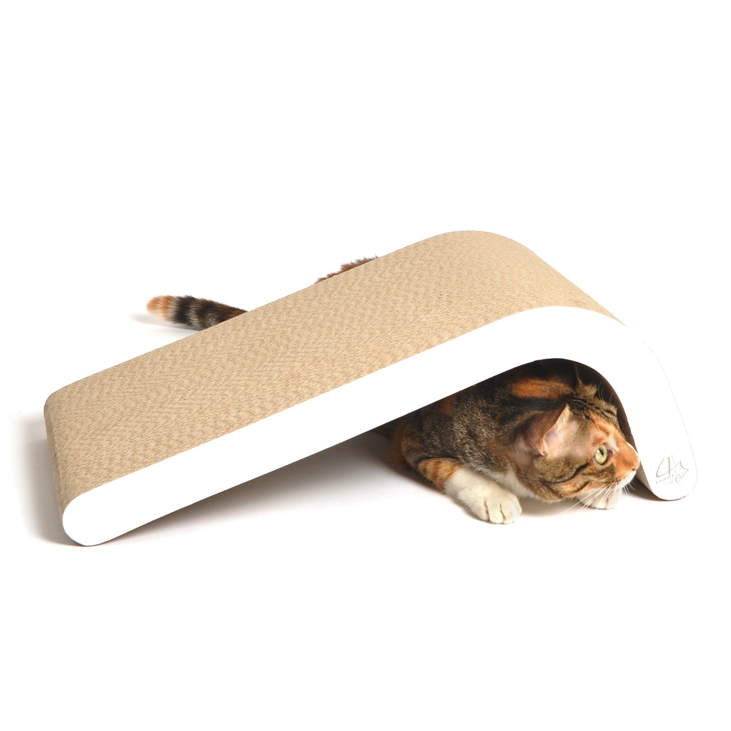 4CLAWS Incline Scratching Pad (White) BASICS Collection Cat Scratcher eBay