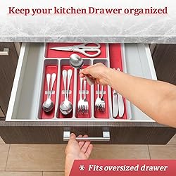 CherHome Silverware Organizer with Cutlery