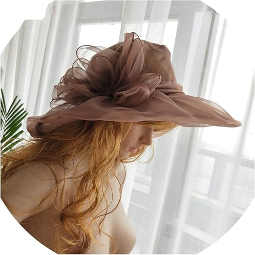 wedding hat brown