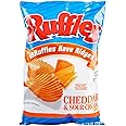 Ruffles Ridged Potato Chips, Cheddar and Sour Cream, 7.75 Ounce