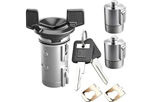 QUIVIMORO Ignition Switch & Door Lock Cylinders with Keys fit for 1982-2002 Chevy, for 1982-2000 GMC, for 1985-1991 Buick, for 1985-1987 Cadillac, Replace OE 924-791 12300443 D1414B 701400 LC1430 LC1428