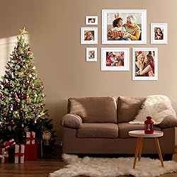 Egofine 16x20 Solid Wood Poster Frame Matted for